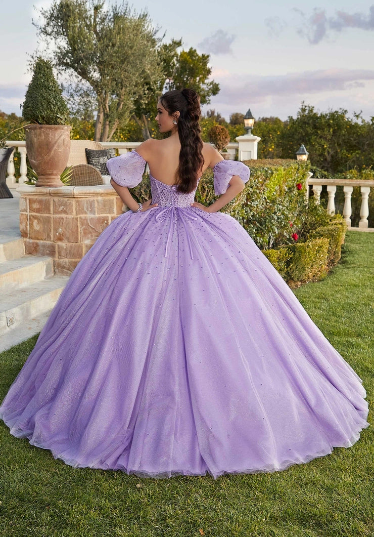 Jewel Beaded Quinceañera Dress with Corset Bodice #89426