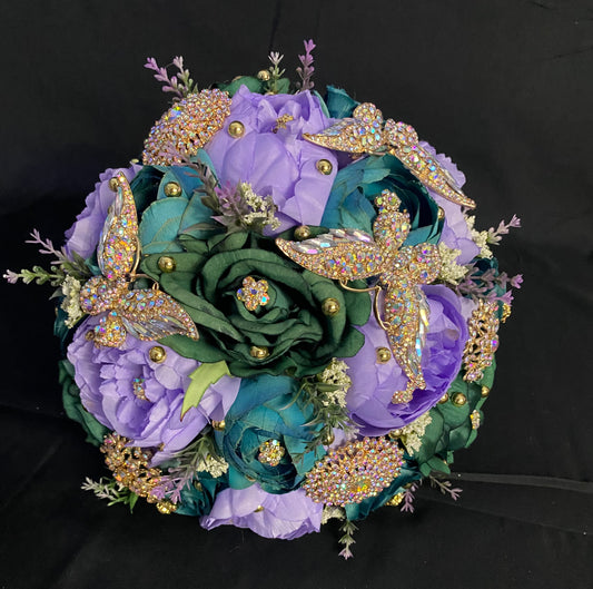 Lilac and green bouquet