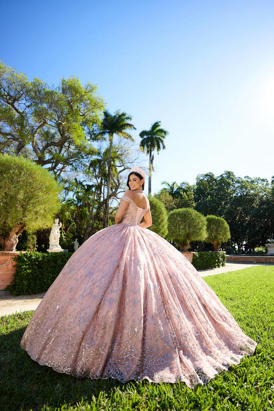 Princesa by Ariana Vara - Rhinestone-Detailed Quinceanera Gown PR30132