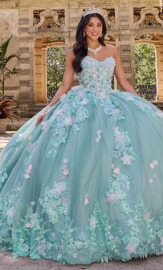 Princesa by Ariana Vara PR30133 - Strapless Floral-Detailed Volume Gown