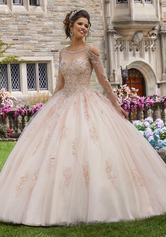 Crystal Bead Embroidered Quinceañera Ballgown #60102