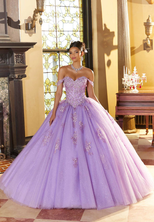 Sparkling Appliquéd Quinceañera Dress #60152
