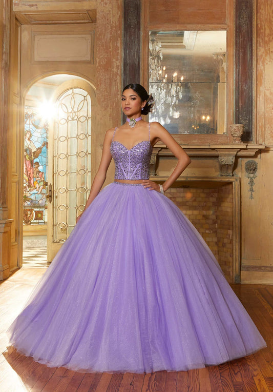 Jewel Encrusted Two-Piece Quinceañera Dress #60154