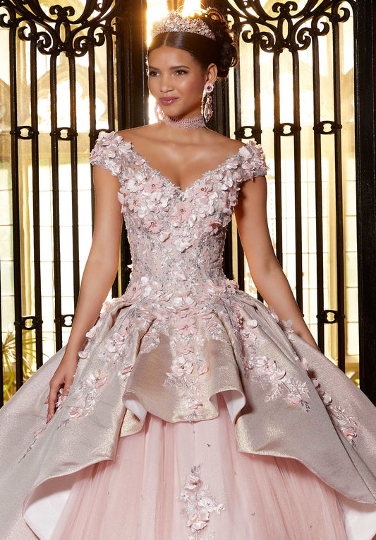 Iridescent Crystal Beaded Quinceañera Dress #89331